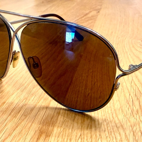 Tom Ford Peter Metal Aviator Sunglasses main image 9